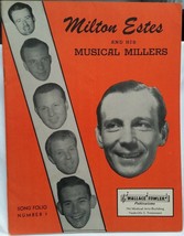 MILTON ESTES / ORIGINAL 1946 SONG FOLIO / SOUVENIR PROGRAM - VG CONDITION - $20.00