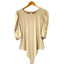 Melrose and Market Bodysuit Womens size XL Round Neck 3/4 Puffed Sleeve ... - £13.21 GBP