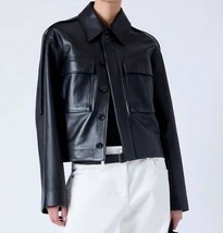Proenza Schouler Dylan Jacket In Glossy Leather Size 4 - $1,543.85 CAD