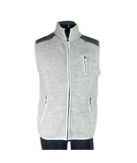 Laundromat Vest Mens M Light Gray Wool Knit Full Zip Pockets Fleece Line... - €36,73 EUR