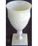 Vintage Westmoreland English Hobnail Water Goblet – Milk Glass – Square ... - $47.52 CAD