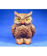 Ceramic Hand Painted Owl Figurine 4.25&quot; Teacher Gift Vintage 1974  - £15.56 GBP