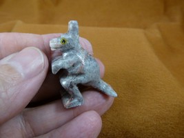 (Y-KAN-32) gray white KANGAROO SOAPSTONE Roo figurine GEMSTONE kangaroos... - $165.48 MXN