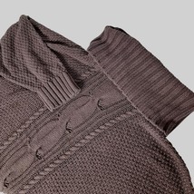 Express Womens Knit Cowl Neck Sweater Size Large Solid Purple Winter Pul... - €17,08 EUR
