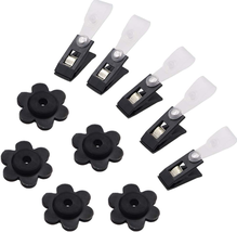 10 Pack Garden Flag Rubber Stoppers and Adjustable Anti-Wind Clips - Fla... - £7.32 GBP