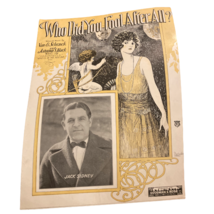 Who Did You Fool After All Vintage Sheet Music 1922 Van and Schenck 1920... - £6.28 GBP