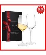 Exquisite Hand Blown Crystal Wine Glasses - 13 oz, Set of 2 for Red &amp; White - $44.06 CAD