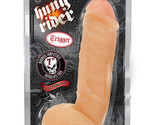 BLS Hung Rider Trigger 7&quot; Dildo W/suction Cup - Flesh - $45.53