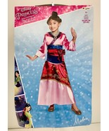 Disney Princess- Girls Mulan Deluxe Halloween Costume in Pink-Medium (3T... - £17.60 GBP