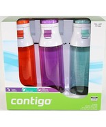 Contigo 3 Pack 24 oz Water Bottles (Tangerine/Radiant Orange/Grayed Jade) - $59.99