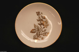 Vintage Brinn&#39;s 4&quot; Collectible Plate Leaf Pattern Gold Trim Original Foi... - $7.91