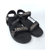 Fila Women's Andros Leopard Print Outdoor Hiking River Sandals Size 11 - $15.83