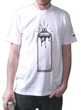 Entree Lifestyle Brooklyn New York Holy Spray Can Graffiti Black / White T-Shirt - £26.10 GBP