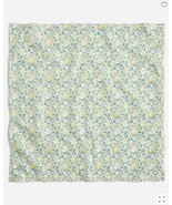 New J Crew Liberty Yellow Ivory Floral Cotton Square Bandana Scarf Multiway - £19.56 GBP