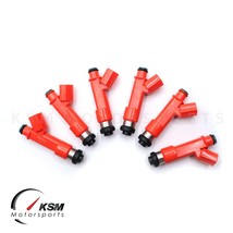 6 X 750cc Fit Denso Injectors For Toyota Supra MARK2 Veross Chaser 1001-87F90 - £155.34 GBP