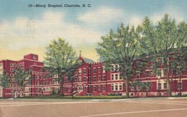 Charlotte NC North Carolina, Mercy Hospital 1950 Postcard E07 - £5.32 GBP