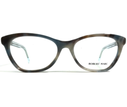 Robert Marc MAIKAI-BR Eyeglasses Frames Clear Blue Brown Gray Horn 50-18... - $37.18