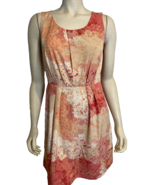 Loft Women's Sleeveless Chiffon Floral Dress Peach Size 2 - $33.25 CAD Loft Women's Sleeveless Chiffon Floral Dress Peach Size 2 - $33.25 CAD