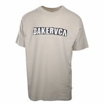 RVCA Men&#39;s Stone Beige Ransom BAKERVCA Relaxed Fit S/S T-Shirt (S06) - £12.35 GBP