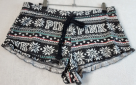 PINK Bermuda Shorts Womens Size Small Black White Geo Print Drawstring Casual - £9.01 GBP
