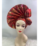 New Headtie Hats Ready To Wear Scarf Turban Cap African Aso Oke Auto Gel... - $95.39 CAD