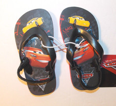 Disney Cars Toddler Boys Flip Flops Sandals Lightning McQueen Size Med 7-8 NWT - £7.97 GBP