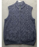Emerald Isle Sweater Vest Mens XL Multi Cable Knit Wool Traditional Fit ... - $37.92 CAD