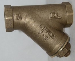 Legend Valve 1 1/4 Inch Y Strainer Bronze FNPT Ends 105-504 - £71.06 GBP