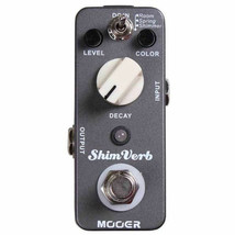 Mooer ShimVerb Digital Reverb Micro Guitar Effects Pedal True Bypass New - £38.28 GBP