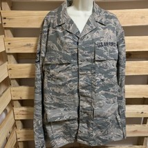 US Air Force Military Camouflage Utility Coat Jacket Mens 42L USAF KG JD - $45.54