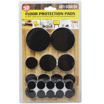 50 Pack Assorted Size Adhesive Felt Furniture Sliders - £2.77 GBP