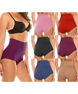 Women&#39;s 12 Pack Smooth Microfiber Hi-Waist Full Brief Waist Shaping Brief - $866.67 MXN