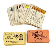 VINTAGE 1961 MONOPOLY BOARD GAME Replacement PIECES Property Cards Chance - $5.10