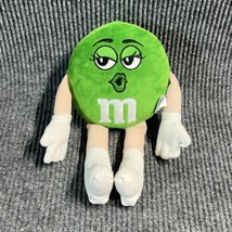 VTG Mars 2011 M&amp;M’s Girl 12” Plush Doll White Leather Go Go Boots Pucker Up Kiss - £8.76 GBP