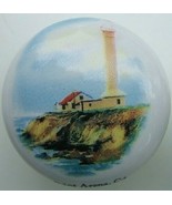 Ceramic knob Light House Lighthouse Point Arena CA - $6.19 CAD