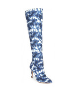 Gianni Bini Zenner Blue Tie Dye Knee High Boots Stiletto Heel - Size 5 - £33.03 GBP