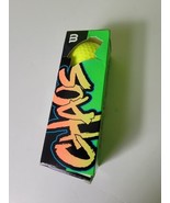 Wilson Chaos Golf Balls 1 Sleeve 3 Bright Yellow NIB - £11.47 GBP