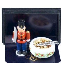 Christmas Nutcracker 1.456/5 Holly Bowl Reutter Porcelain DOLLHOUSE Miniature - $19.34
