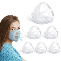 3D Mask Bracket, Internal Support Frame for Breathing Smoothly &amp; Lipstic (6 Pcs) - £6.27 GBP