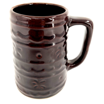 Vintage Marcrest Stoneware Pottery Daisy Dot Brown Mug 16 OZ Stein Tanka... - $14.84