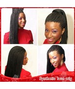 20 Inch Hand Crochet Micro Twist Wig Heat Resistant Synthetic Twisted La... - $122.09 CAD