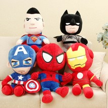 Marvel Avengers Soft Stuffed Hero Spiderman Captain America Iron Man Plush Toys - £12.63 GBP