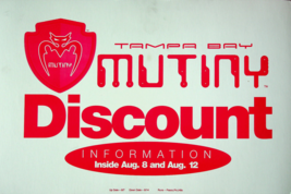 2000 Tampa Bay Mutiny Poster - Vintage - $7.24