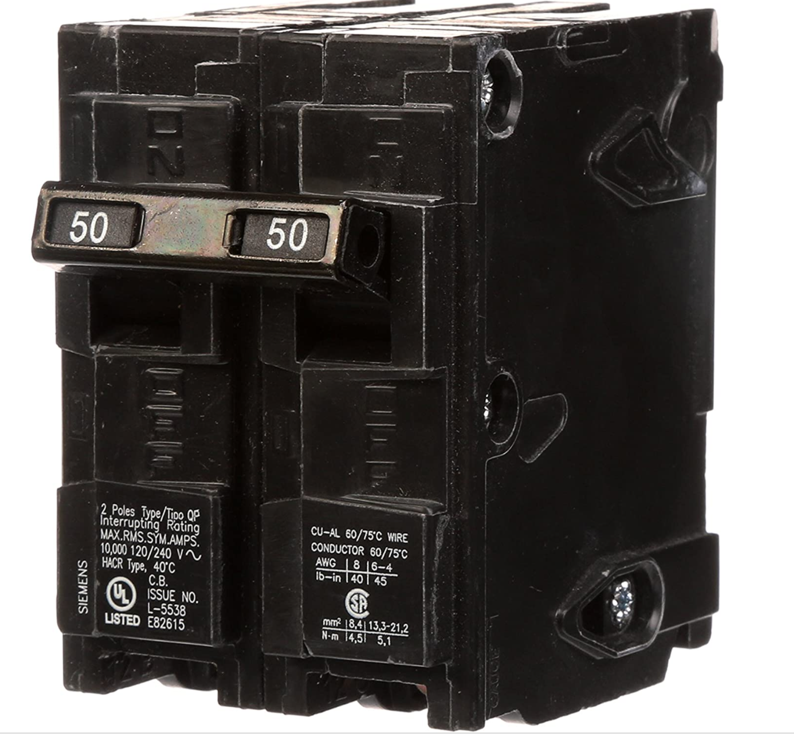 Primary image for Q250 50-Amp Double Pole Type QP Circuit Breaker
