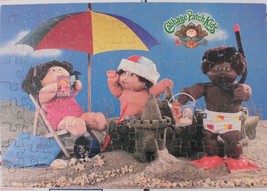 Vintage 1984 Cabbage Patch Kids 100 Piece Puzzle Day At The Beach Milton Bradley - £2.35 GBP