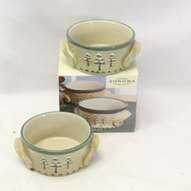 Sonoma Lodge Soup Bowls Christmas   5 1/2&quot; Lot of 2  Xmas - $19.59