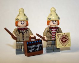 Building Block George And Fred Weasley Harry Potter Minifigure Custom  - £5.50 GBP