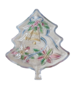 Christmas Tree Shaped Candy Dish Serving Appetizers Chips Mints 7.5” Hol... - $147.80 MXN