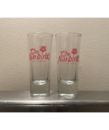 ALOHA AIRLINES HAWAII THE FUN BIRDS SHOT GLASSES set of 2 - £10.88 GBP