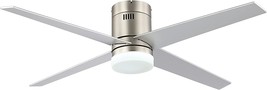 Wingbo 52&quot; Dc Flush Mount Ceiling Fan With Light And Remote Control,, Etl Listed - £173.78 GBP